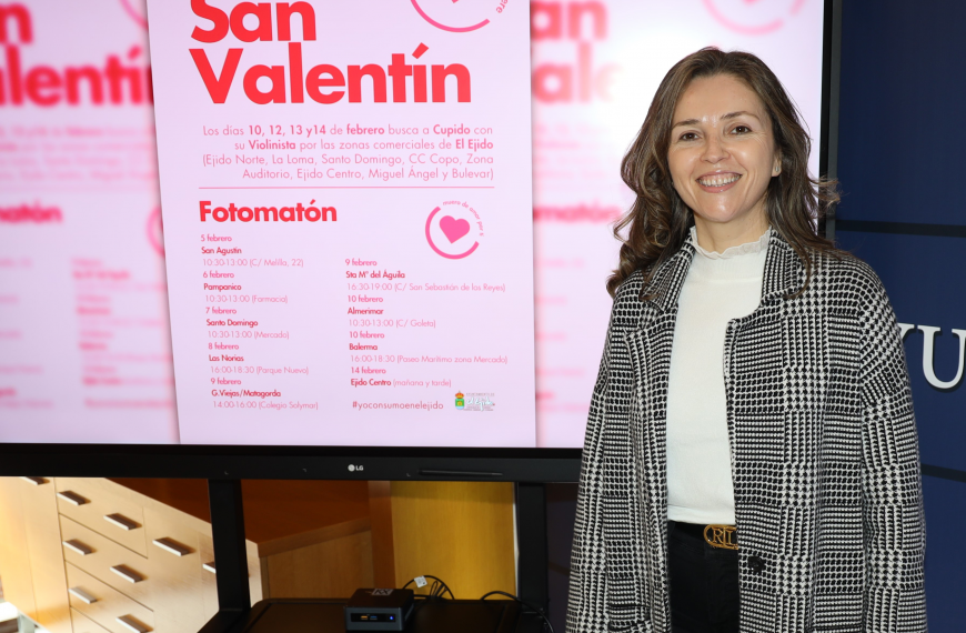 ‘El comercio de El Ejido te quiere’, una campaña municipal para dinamizar las compras en El Ejido y sus núcleos por San Valentín