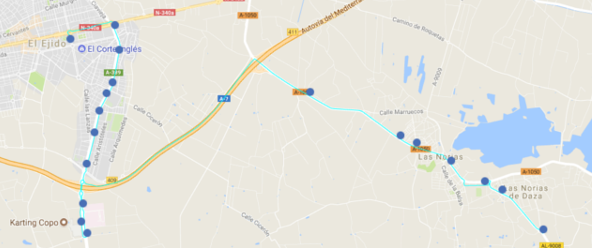 Recorrido de la línea 41.1T