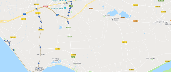 Recorrido de la línea 51