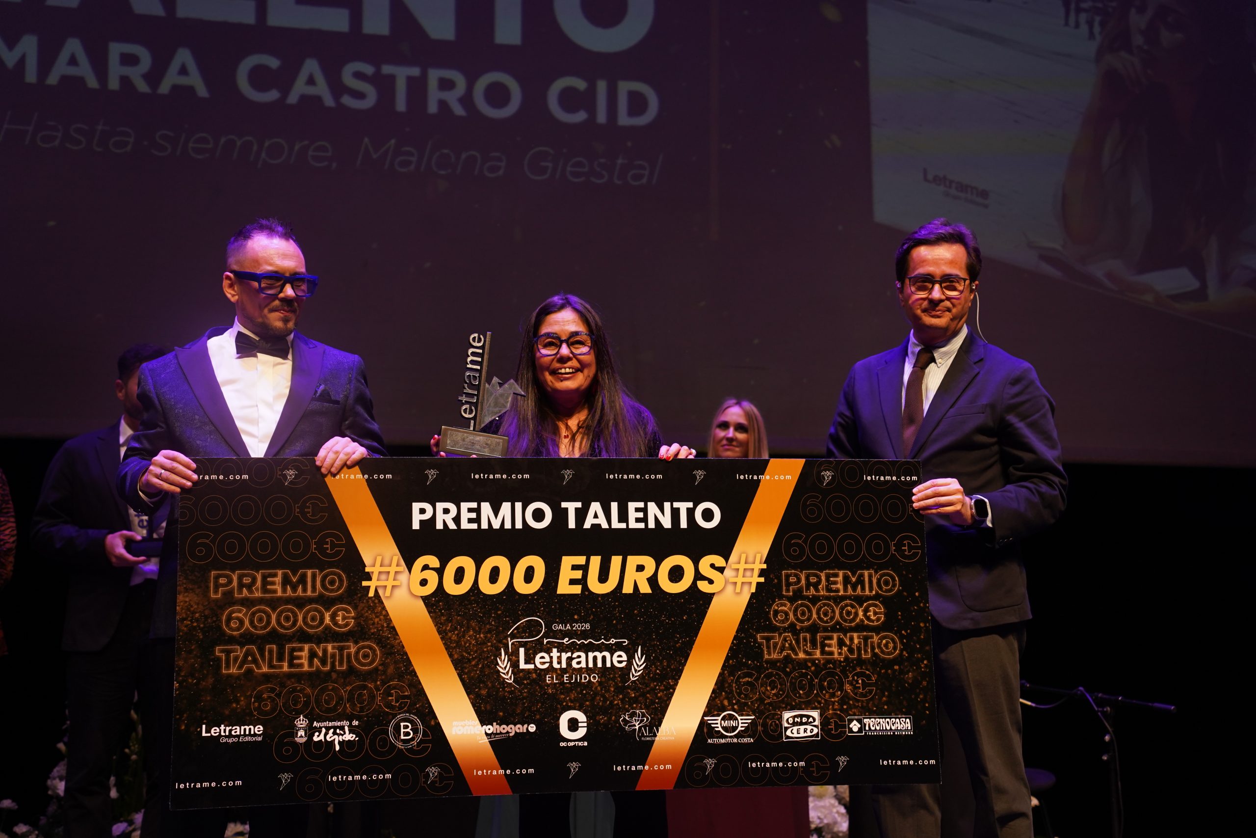 El Ejido se convierte en epicentro cultural a nivel nacional de la mano de la editorial Letrame con una Gala que premia el talento y la calidad literaria