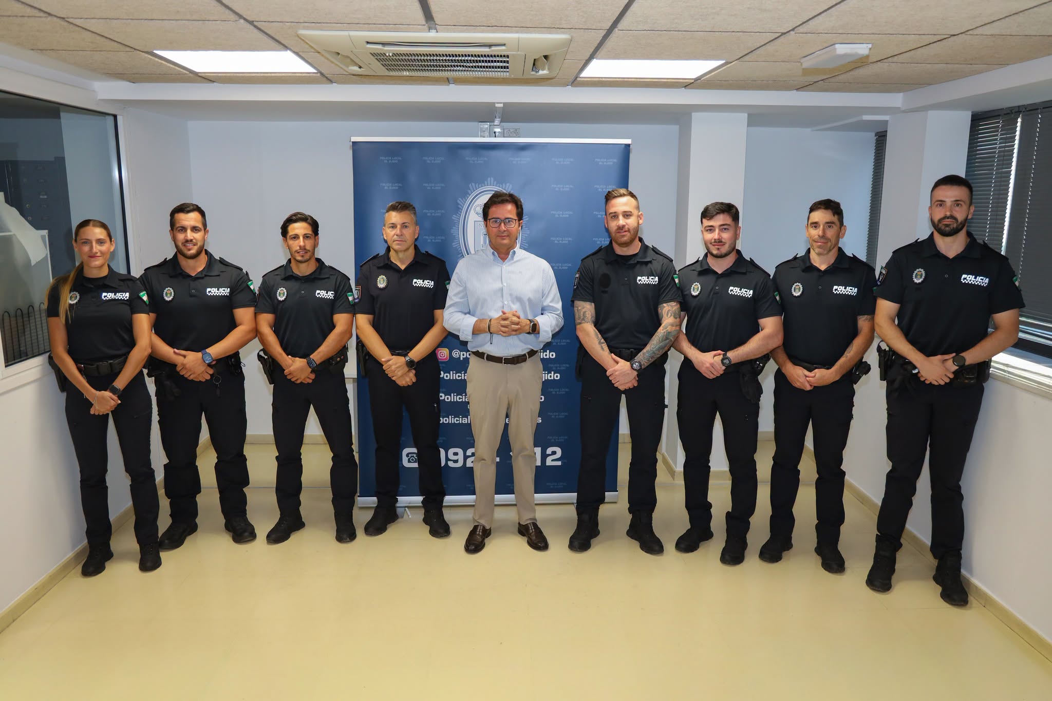 Siete agentes en prácticas se incorporan a la Policía Local para completar su formación y reforzar la seguridad en el municipio