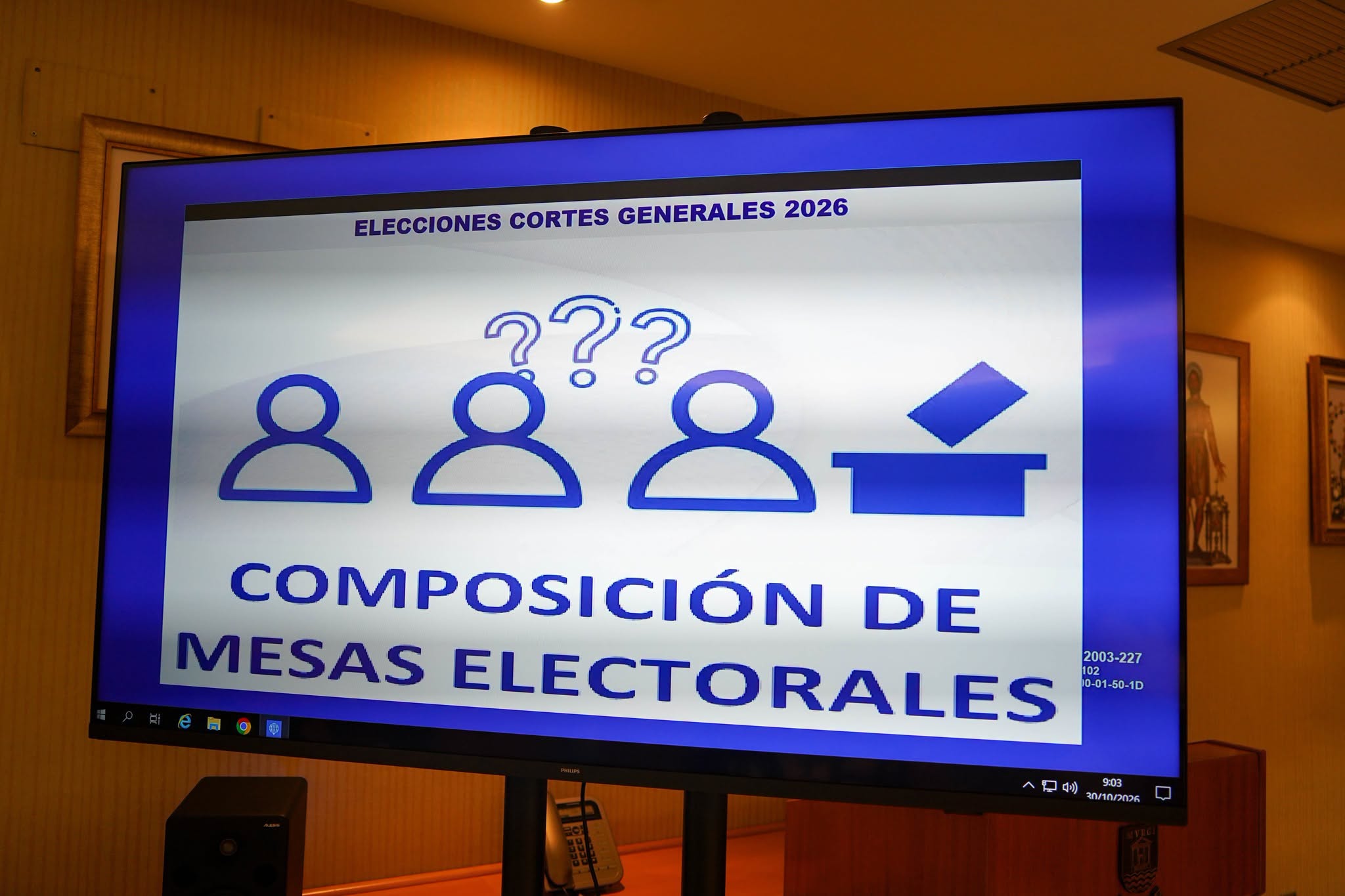 Sorteo para la composición de las 84 mesas electorales repartidas por todo el municipio